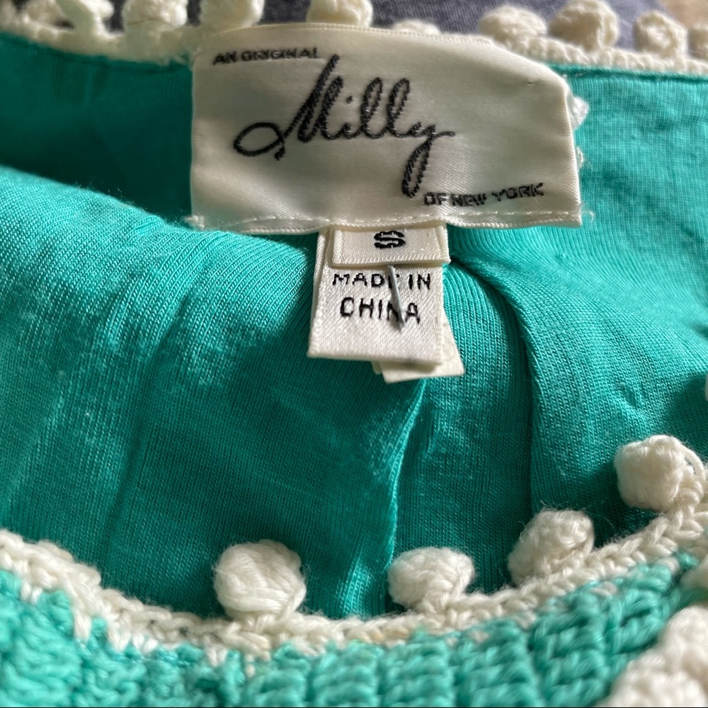 Elegant Turquoise Sleeveless Knit Dress - Picture 5 of 5